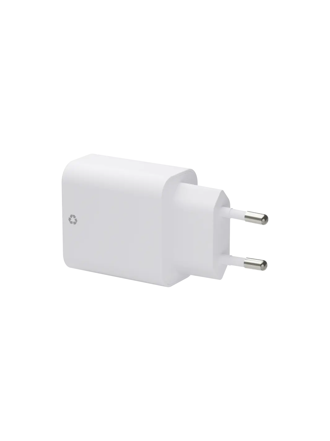 re-charge - EU-Wandladegerät USB-C 20W+USB-A 18W - Weiß