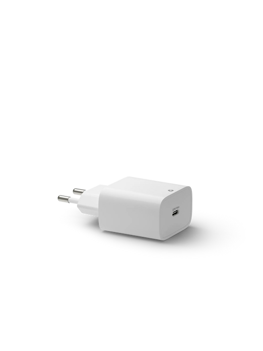 re-charge - EU-vægoplader USB-C 20W - Hvid