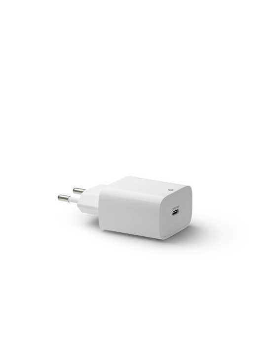 re-charge - EU Wall Charger USB-C 20W - White