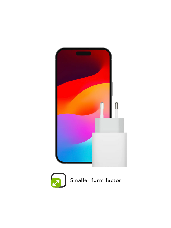 re-charge - EU Wall Charger USB-C 20W - White Power Adapters & Chargers