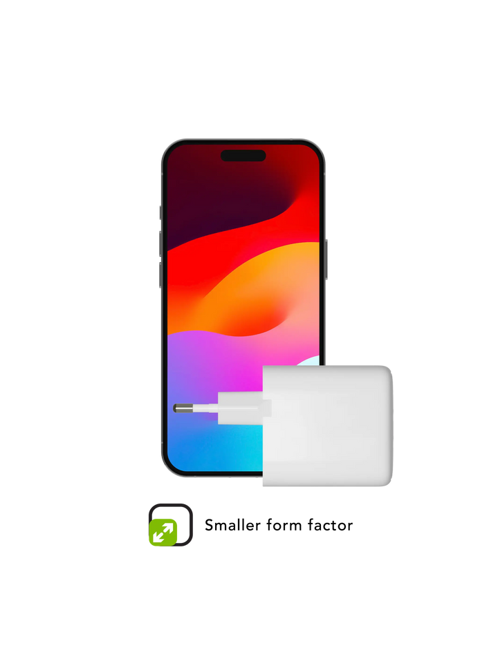 re-charge Pro - EU Wall Charger - 2x USB-C 30W - White Power Adapters & Chargers