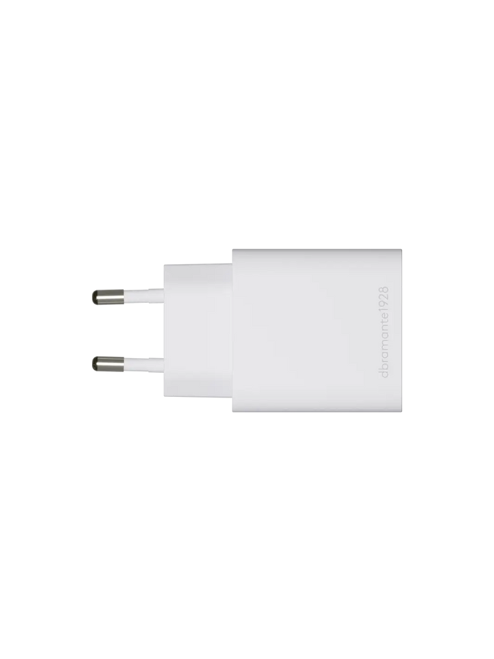 re-charge - Wall Charger - USB-C 30W+USB-A 18W - White Wall charger