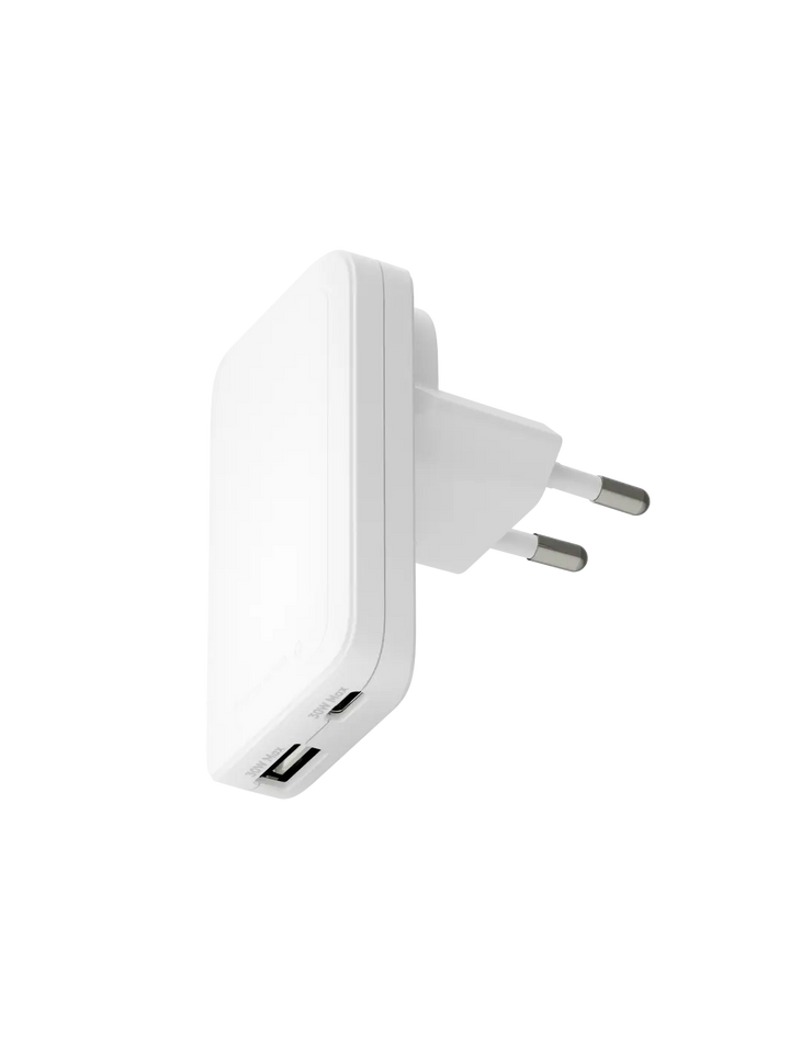re-charge Pro - EU Slim Ladegerät - USB-C 30W+30W-A