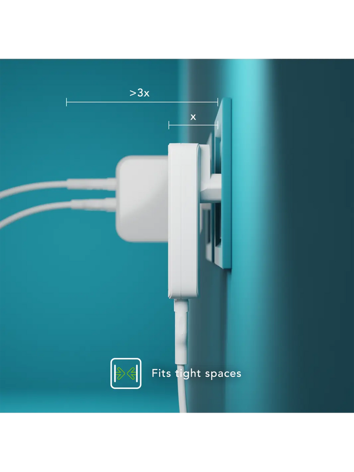re-charge Pro - EU Slim Ladegerät - USB-C 45W+30W-A