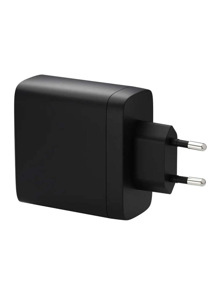 re-charge IT - EU-Wandladegerät - 2xUSB-C 100W + 1xUSB-A - Schwarz