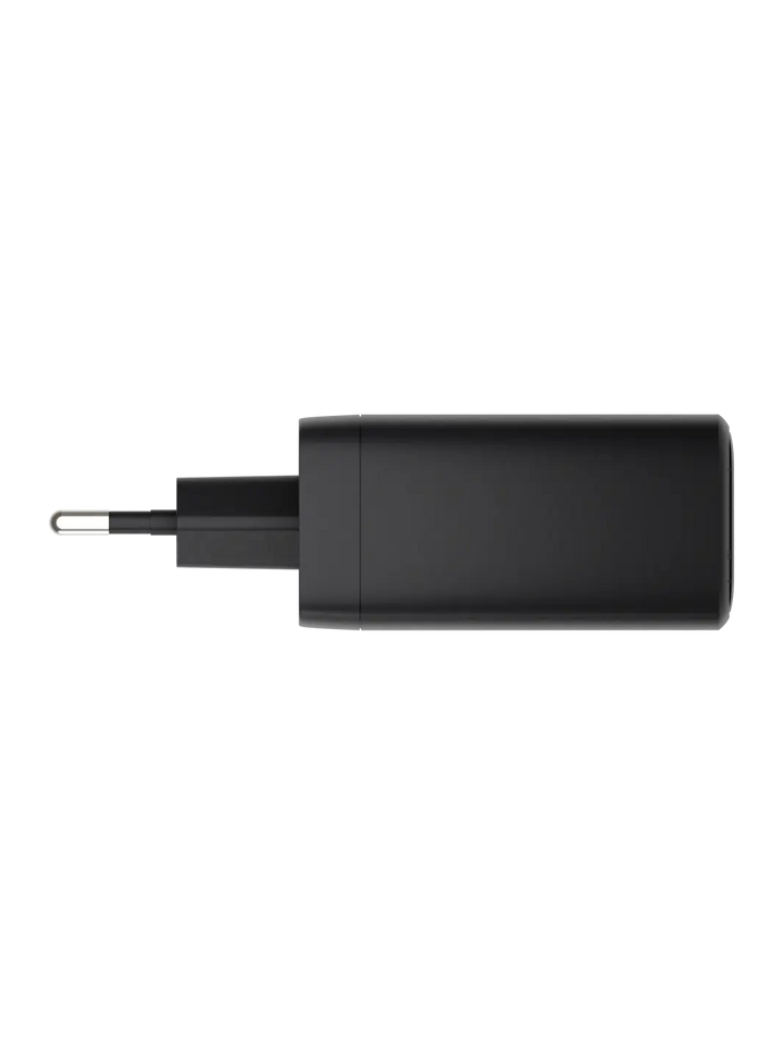 re-charge IT - EU-Wandladegerät - 2xUSB-C 100W + 1xUSB-A - Schwarz
