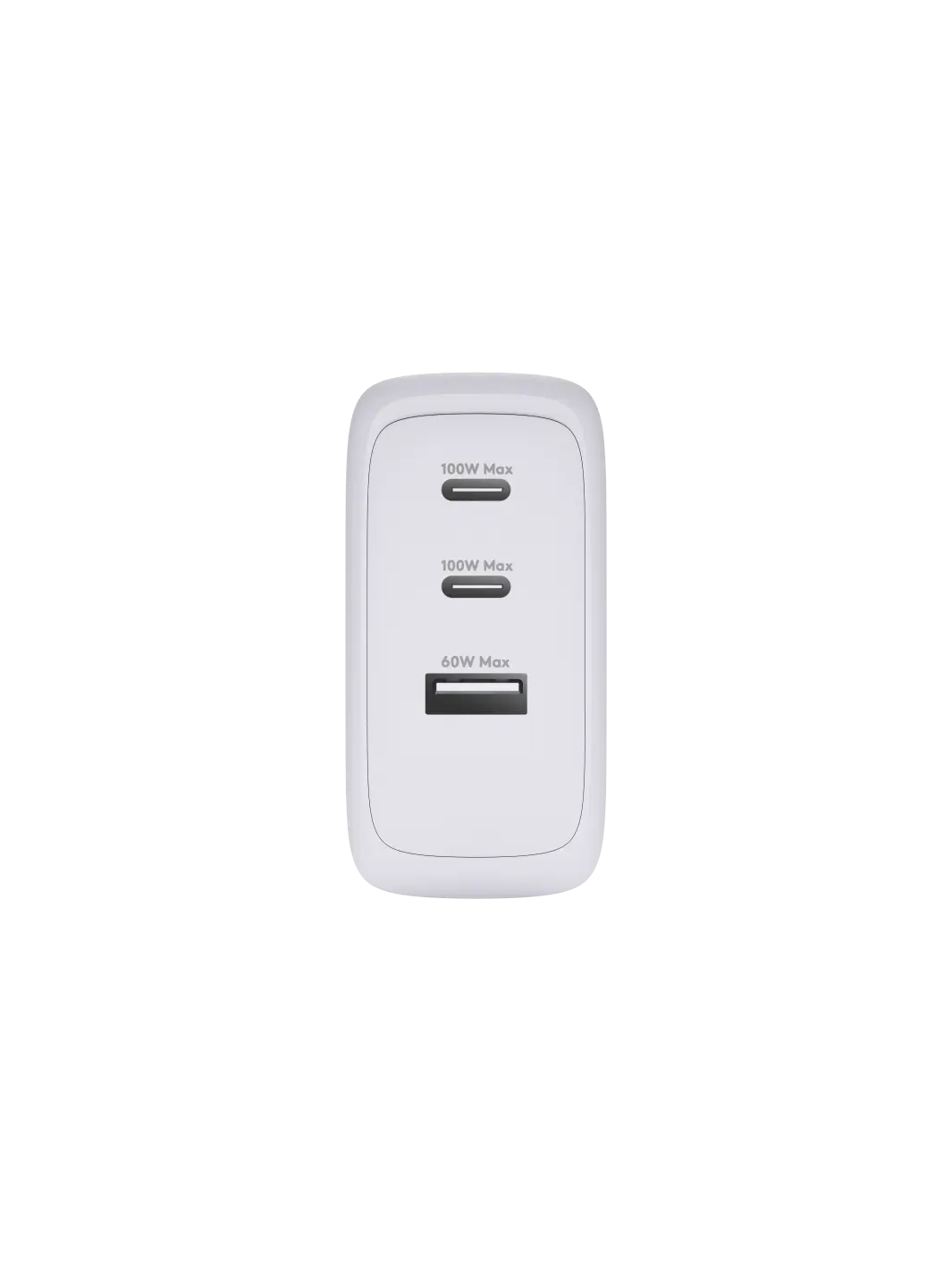 re-charge IT - EU-Wandladegerät - 2xUSB-C 100W + 1xUSB-A - Weiß