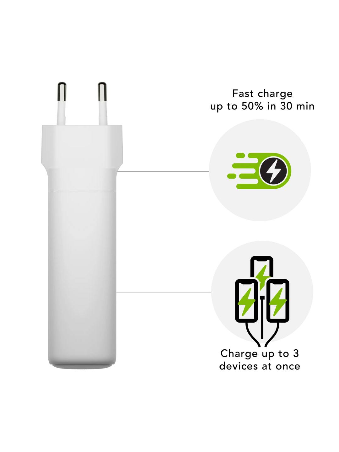 Wall Chargers White 140W+100W+18W Wall charger