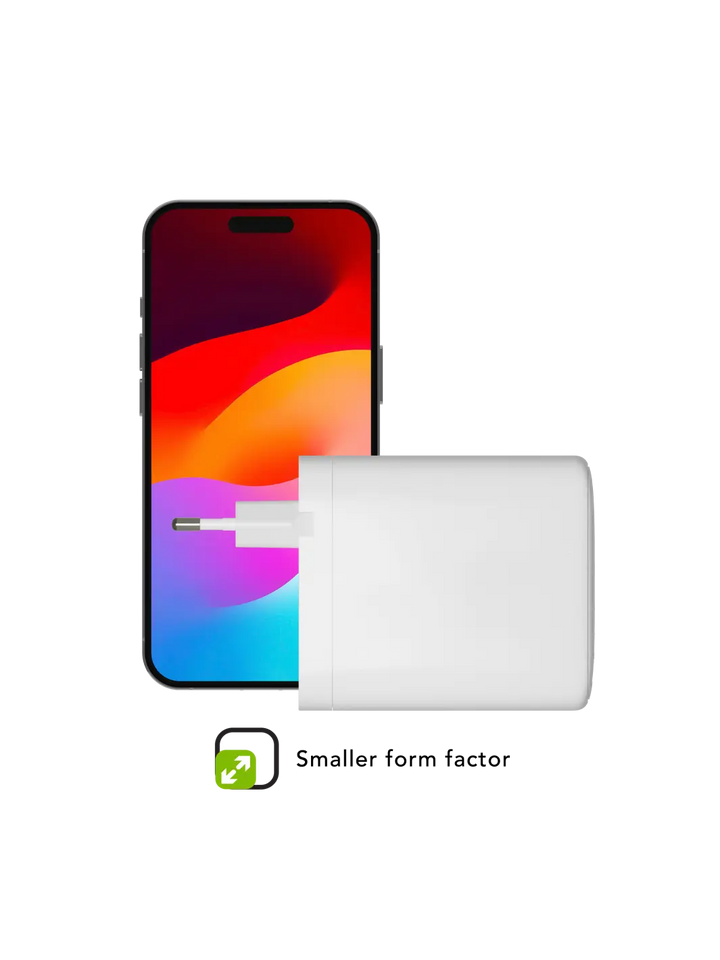 re-charge Pro - EU-Wandladegerät USB-C 140W+100W+18W - Weiß