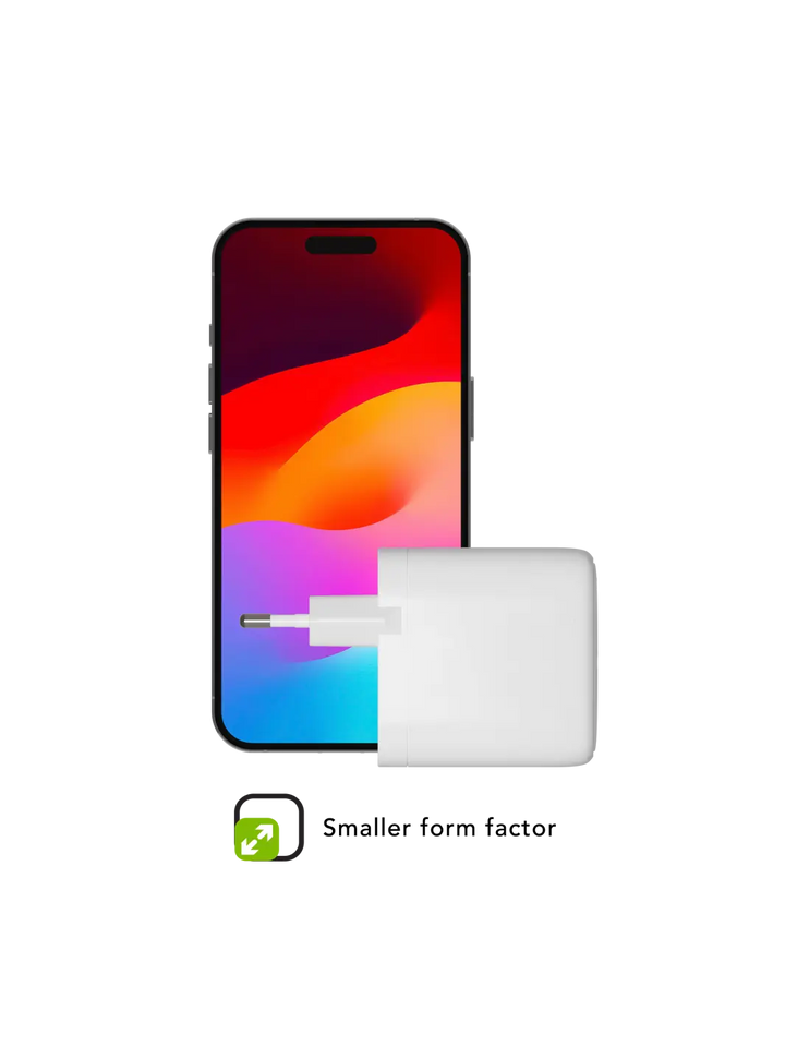re-charge Pro - EU-Wandladegerät USB-C 65W - Weiß