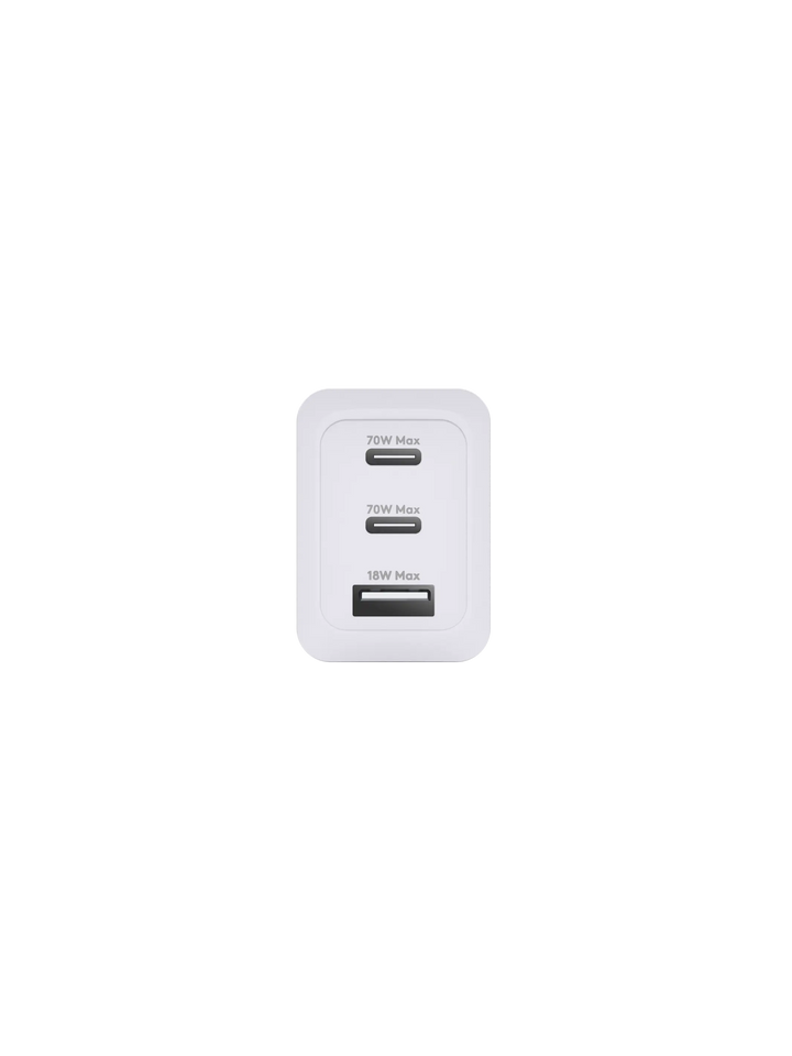 IT - Wall Charger - 2xUSB-C 70W + 1xUSB-A - WHT Wall charger