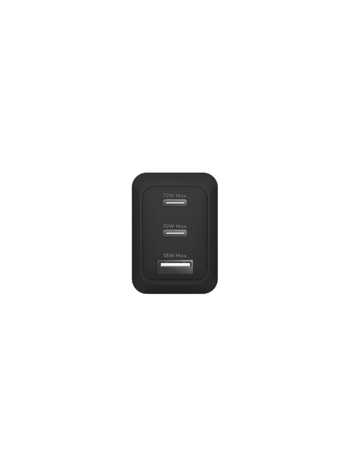 re-charge IT - Bundle - 70W EU Wandladegerät & 2m USB-C Kabel - Schwarz