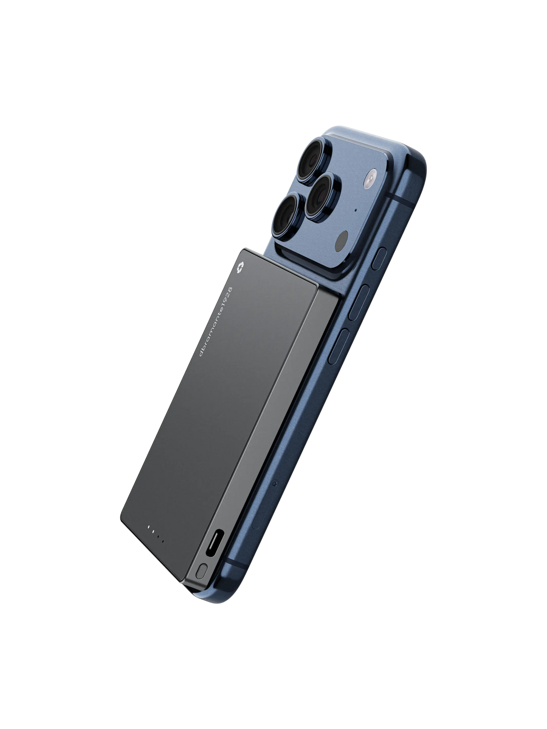 Power Bank - 5K mAh Built-in USB-C Cable & magnetic attachment - Titanium