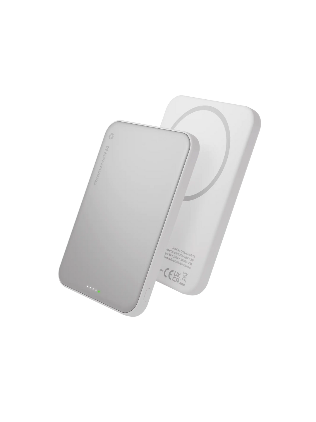 re-charge - Power Bank 5K Wireless Slim Qi2.2 25w - White Power Bank