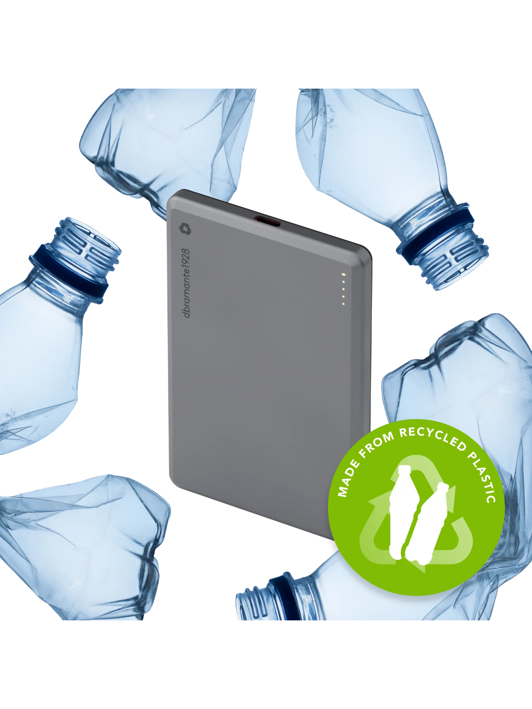 re-charge - Power Bank 5K Wireless - Grau