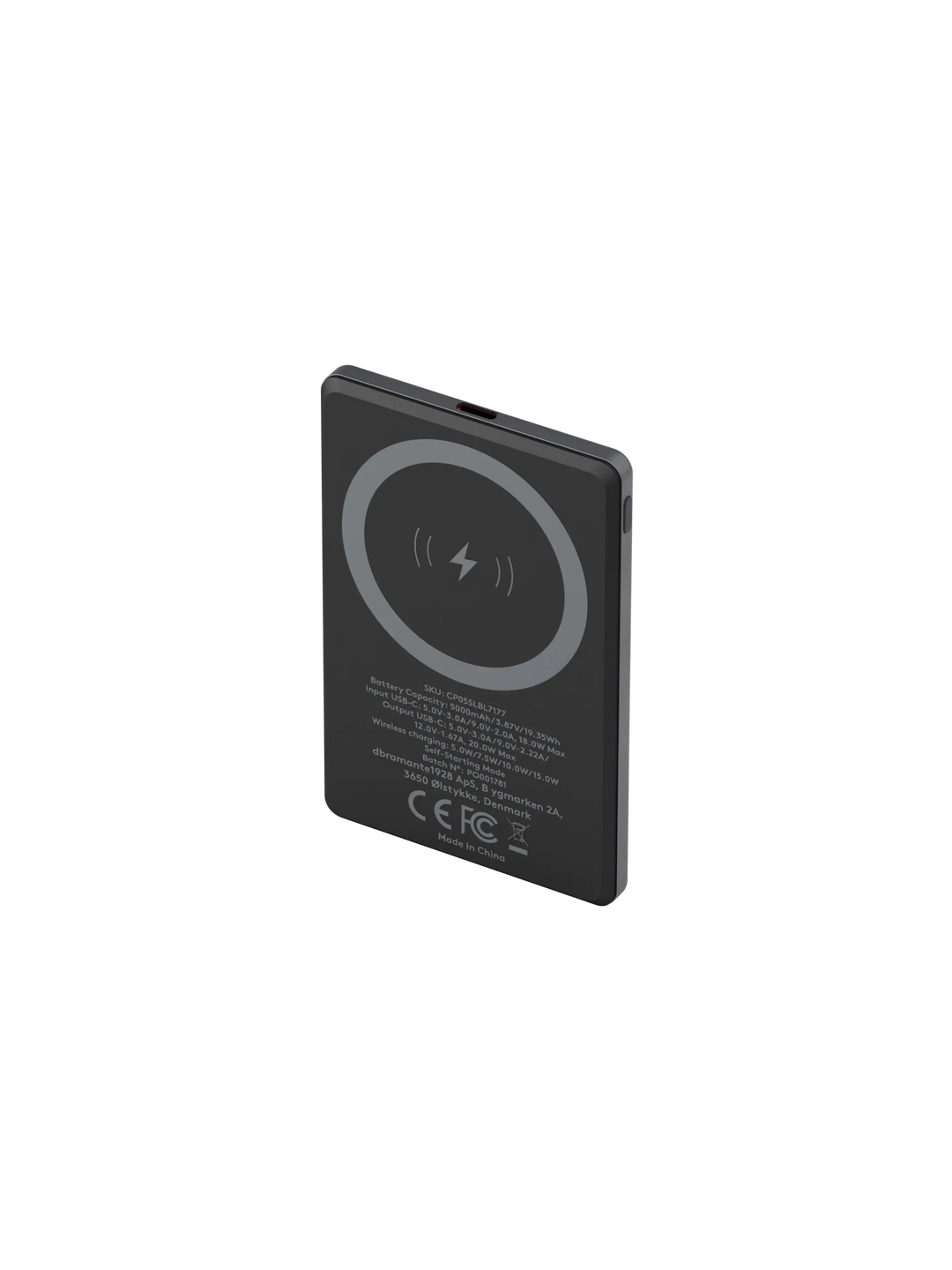 re-charge - Power Bank 5K Wireless - Grau
