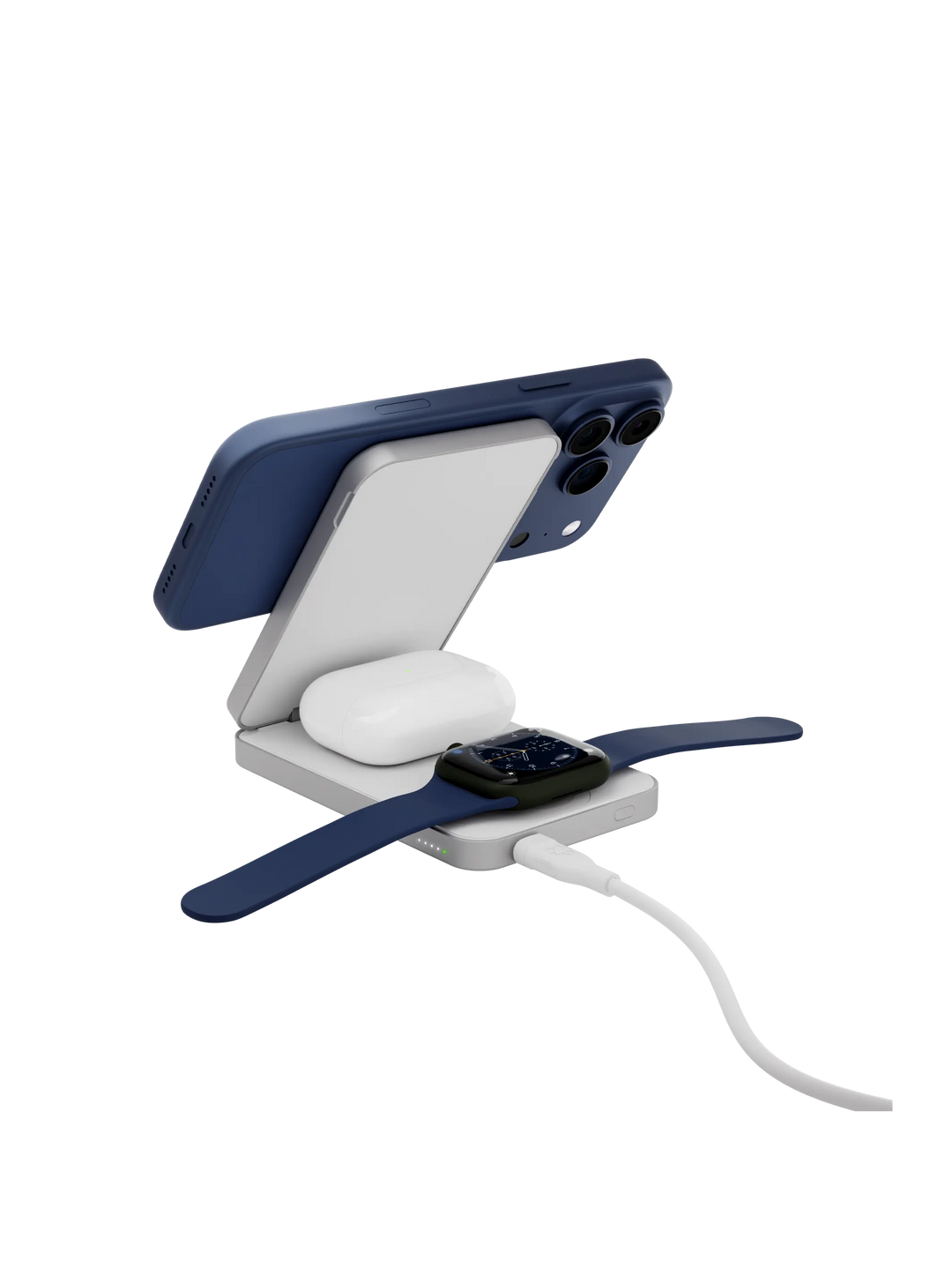 re-charge - Power Bank 8K Wireless - 3in1 - Qi1.3 - WHT Power Bank