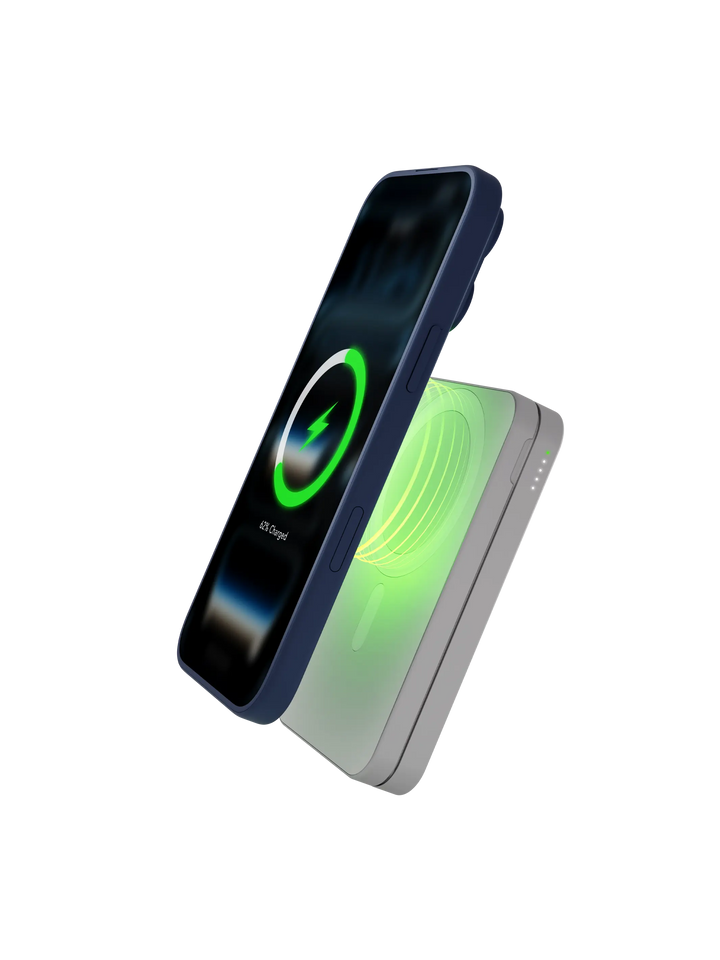 re-charge - Power Bank 8K Wireless - 3in1 - Qi1.3 - WHT Power Bank