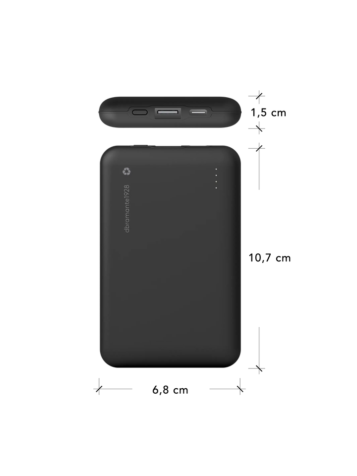 re-charge - Power Bank 10.000 mAh - Black Power Bank