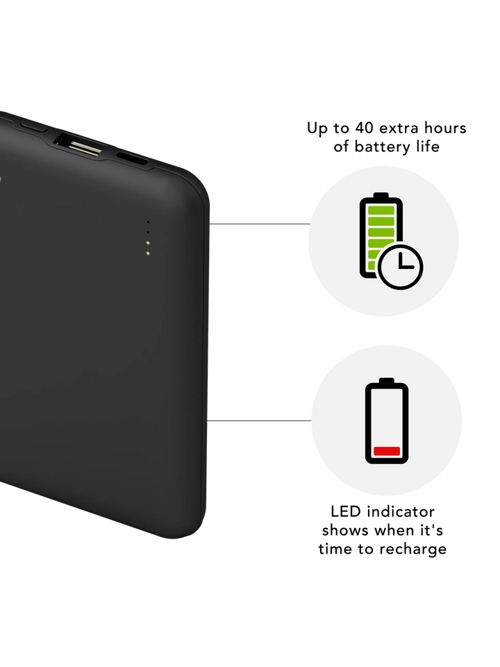 re-charge - Power Bank 10.000 mAh - Black Power Bank