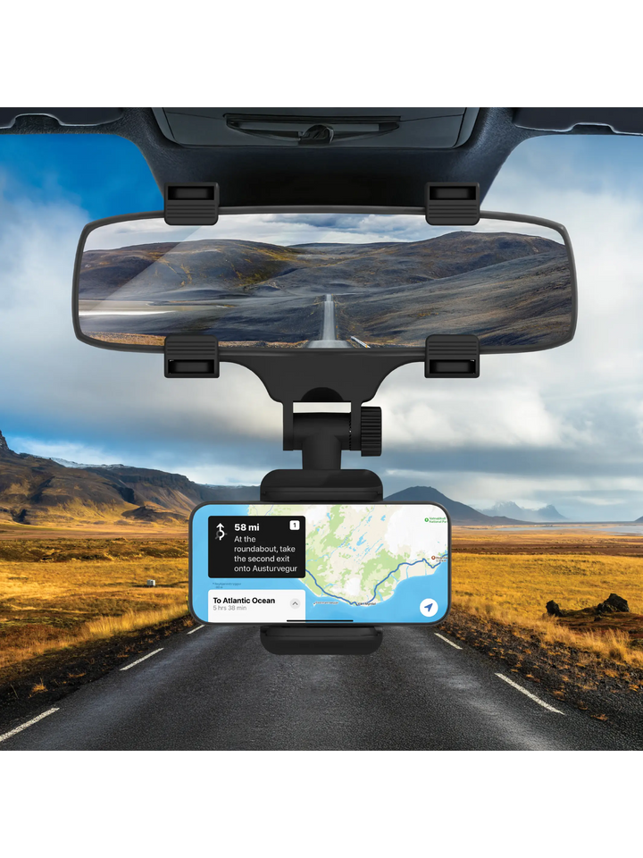 re-charge - Car Holder - Rear view mirror - Black Power Adapters & Chargers