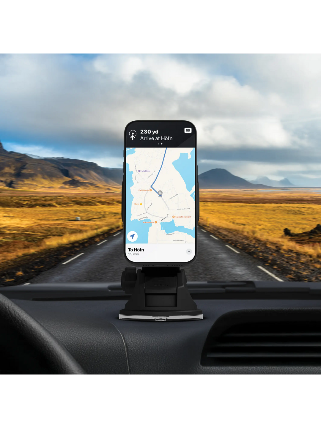 re-charge - Car Holder - Suction - magnetic - Black