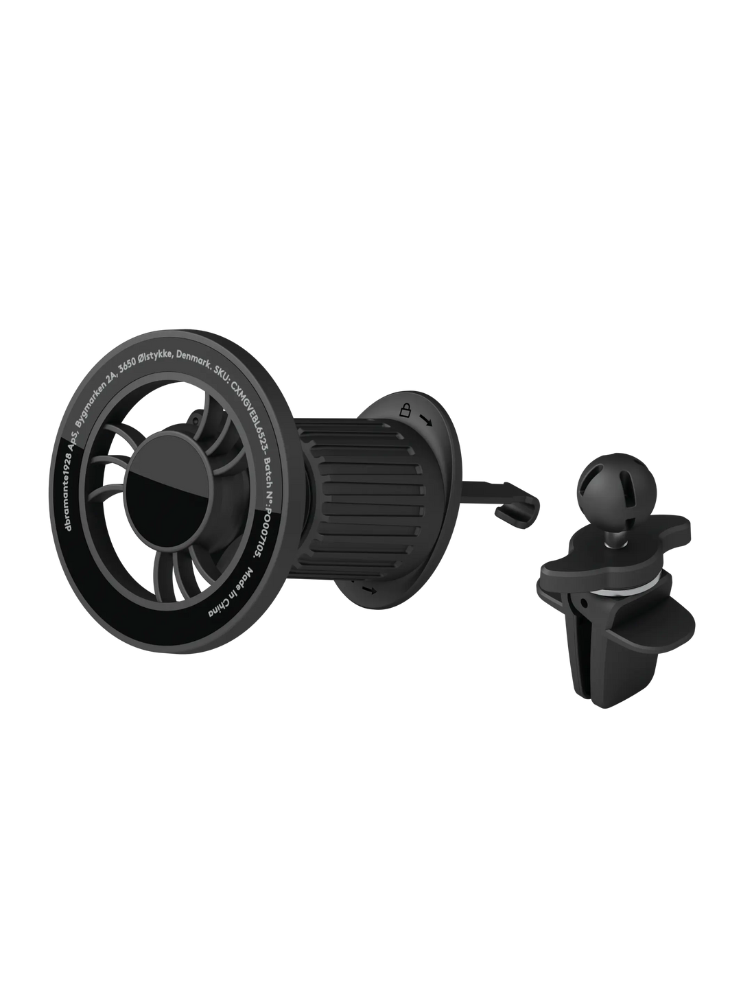 re-charge - Car Holder - Vent - magnetic - Black Power Adapters & Chargers