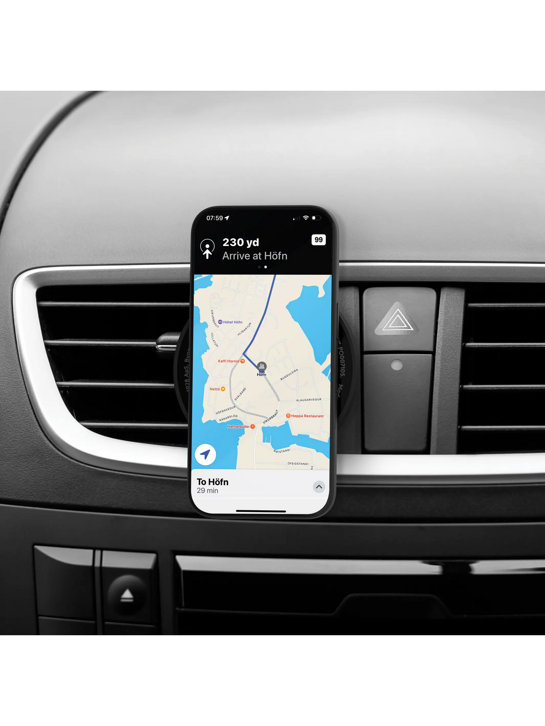 re-charge - Car Holder - Vent - magnetic - Black Power Adapters & Chargers