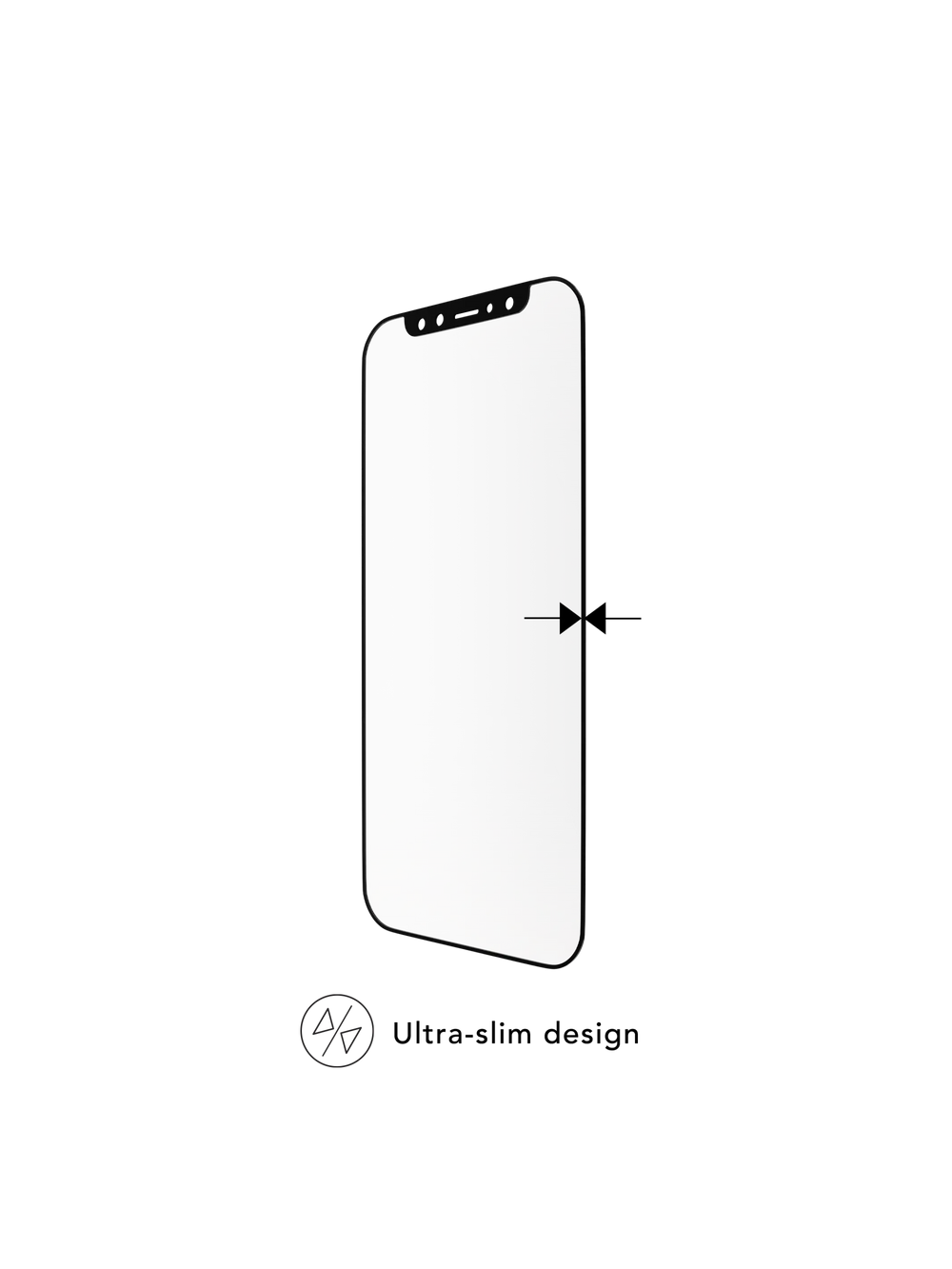 eco-shield - iPhone X/Xs/11 Pro - Black Edge Screen Protection