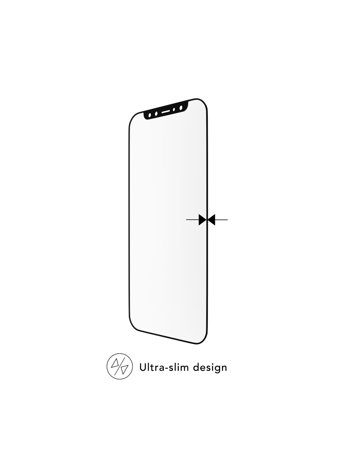 eco-shield - iPhone X/Xs/11 Pro - Black Edge Screen Protection