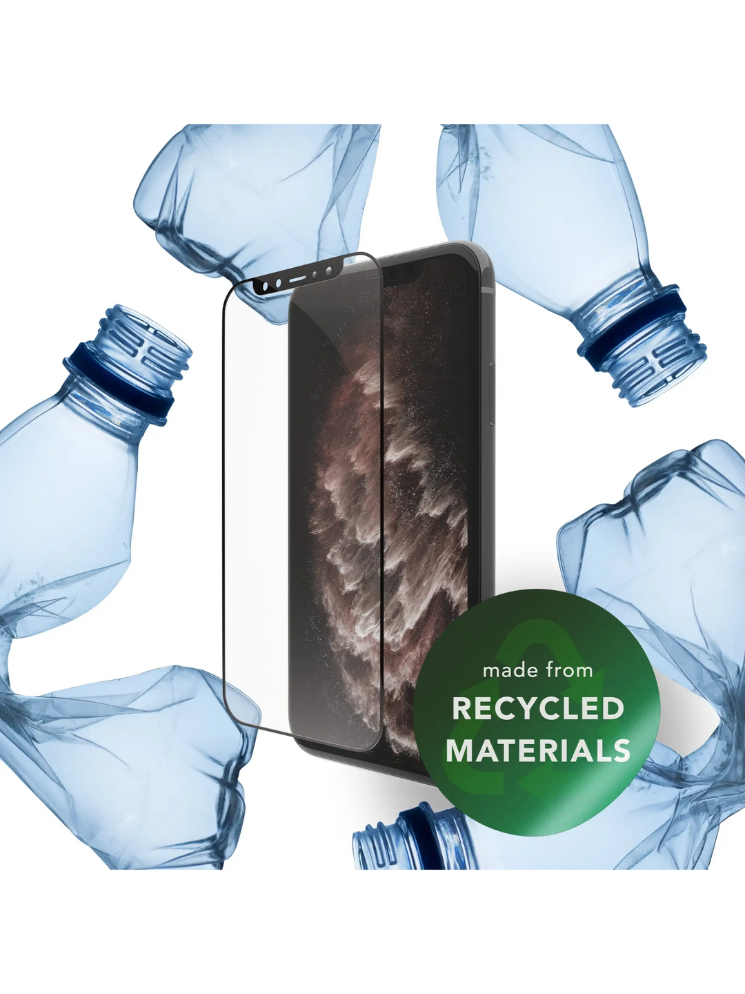 eco-shield - iPhone X/Xs/11 Pro - Black Edge Screen Protection