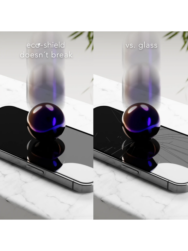 eco-shield - iPhone X/Xs/11 Pro - Black Edge Screen Protection