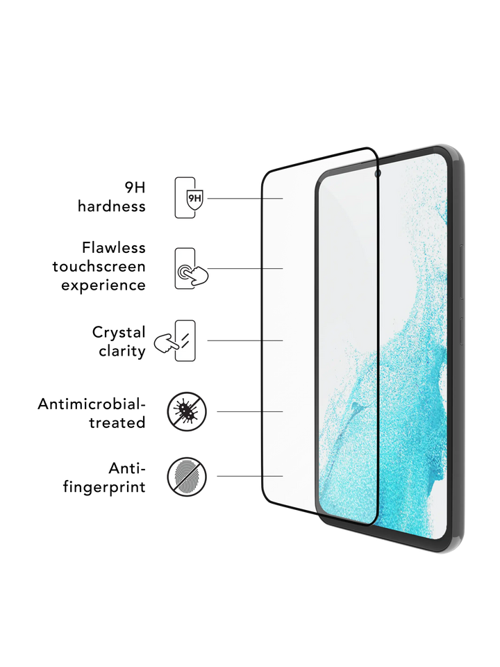 eco-shield - Galaxy A54 - Schwarzer Rand