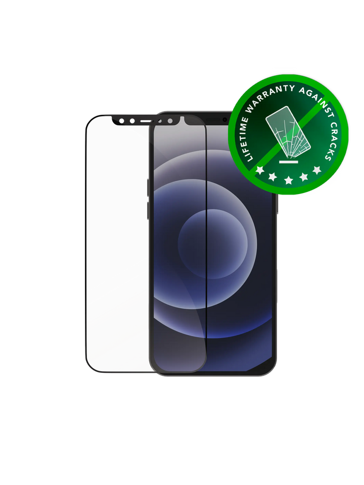 eco-shield - iPhone 12/12 Pro - Schwarzer Rand