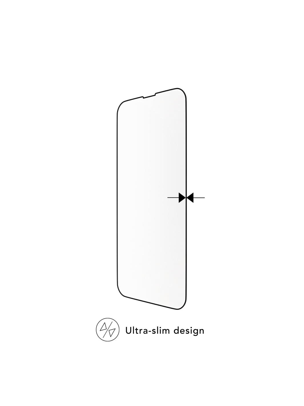 eco-shield - iPhone 16e/14/13/13 Pro - Black Edge