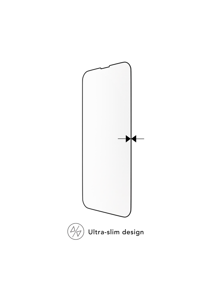 eco-shield - iPhone 16e/14/13/13 Pro - Black Edge