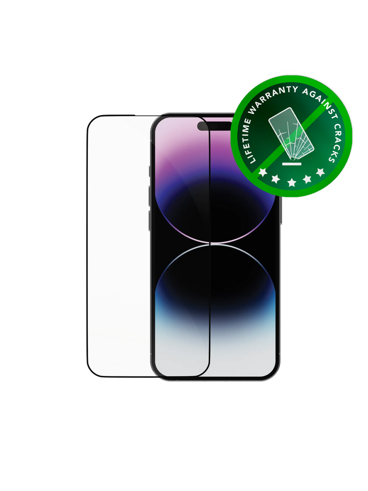 eco-shield - iPhone 14 Pro - Schwarzer Rand