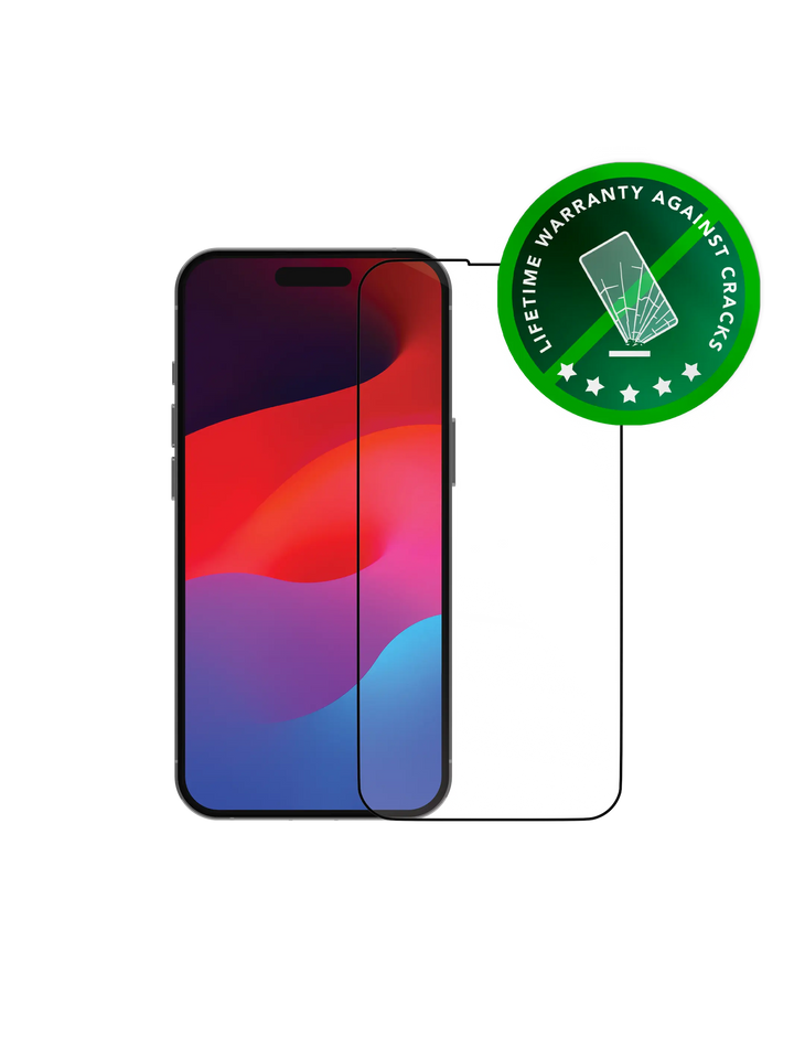 eco-shield - iPhone 15 Pro - Black edge Screen Protection