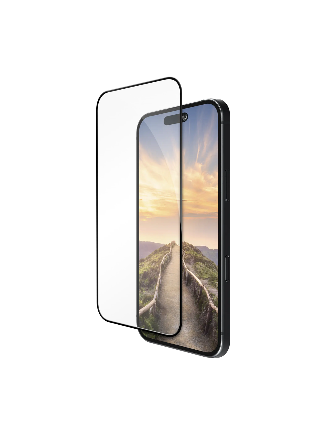 eco-shield - iPhone 17 / 16 Pro - Black Edge Screen Protection