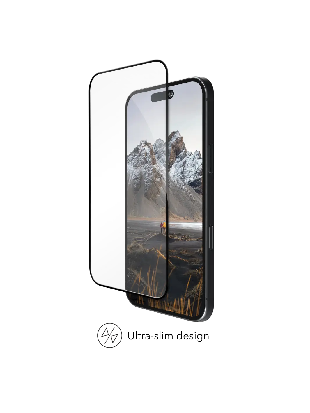 eco-shield D3O - iPhone 17 / 16 Pro - Black Edge Screen Protection