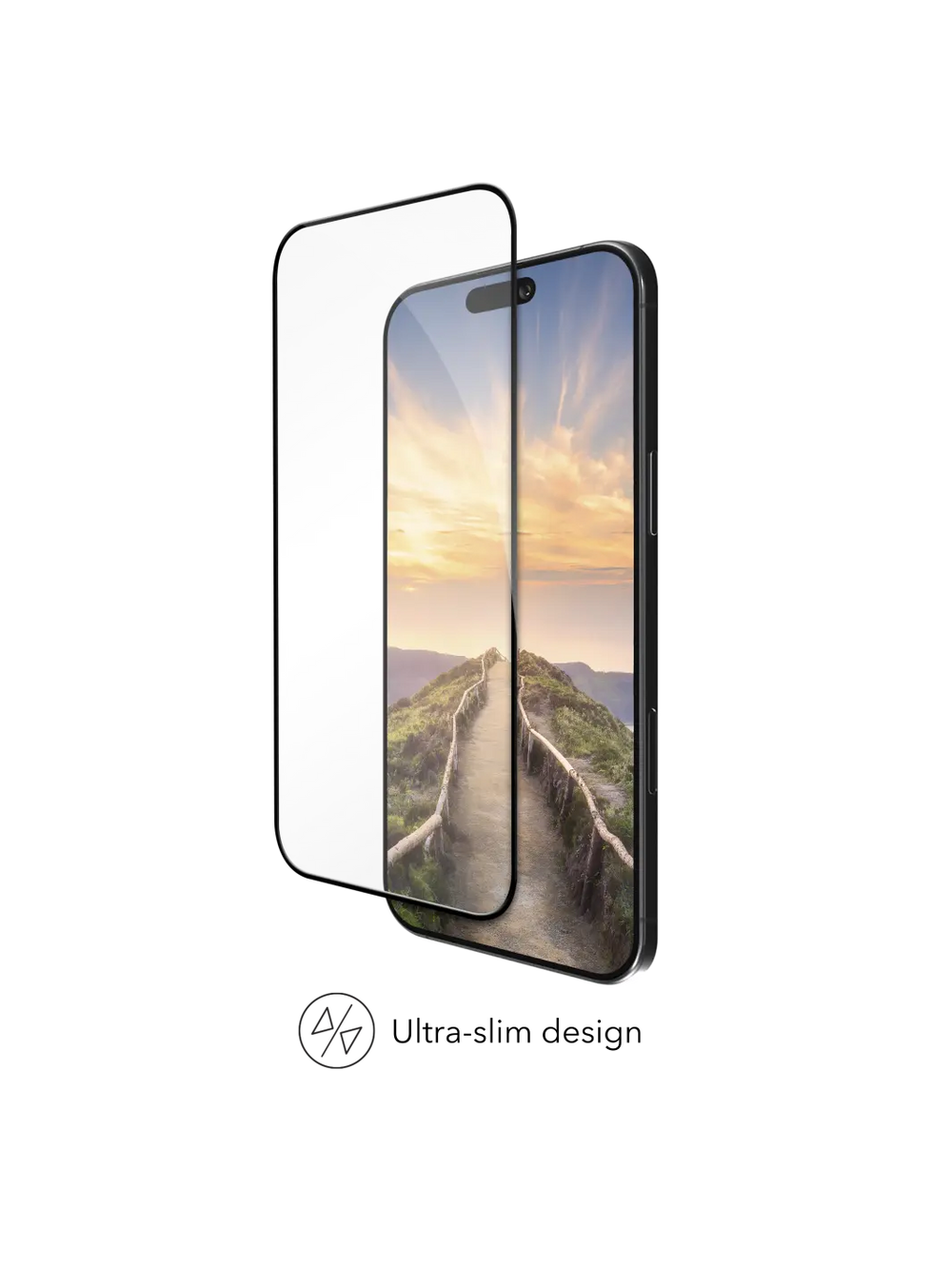 eco-shield - iPhone Air - Black Edge Screen Protection