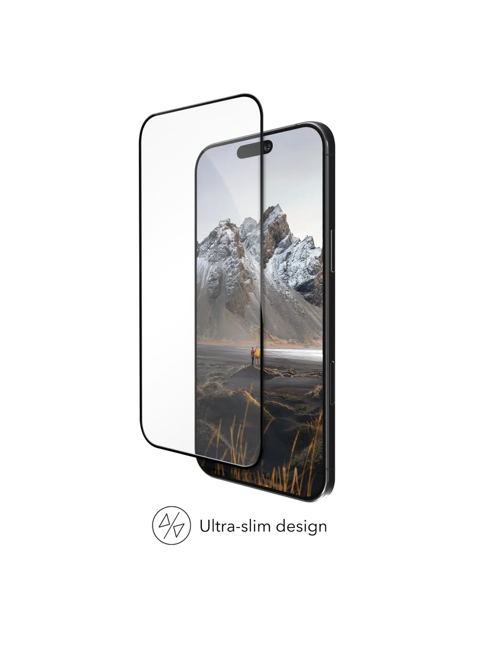 eco-shield D3O - iPhone Air - Black Edge Screen Protection