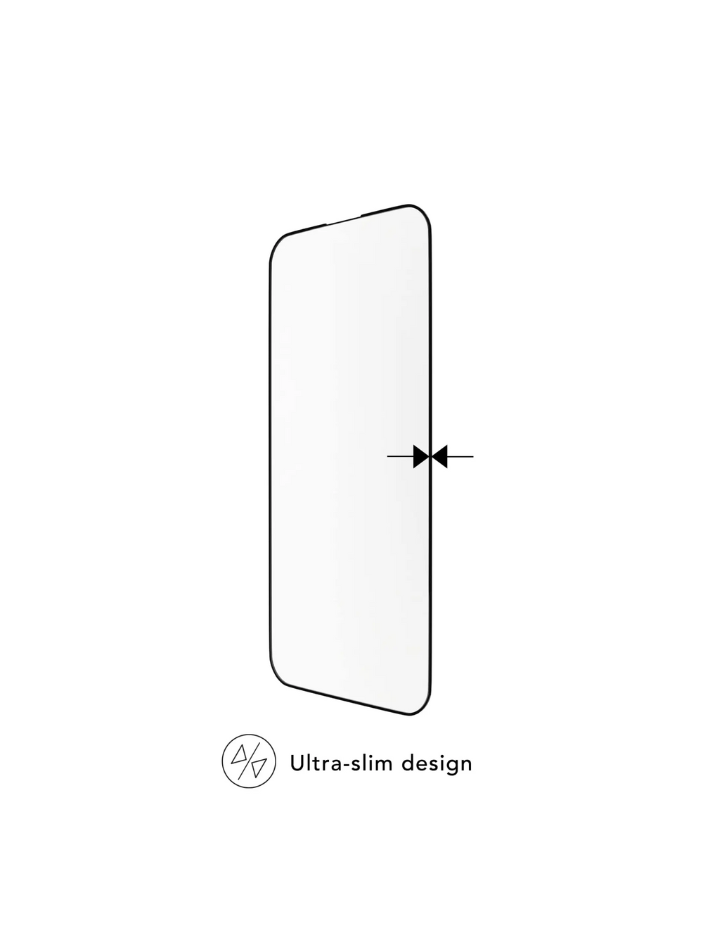 eco-shield - iPhone 15 Plus - Black edge Screen Protection