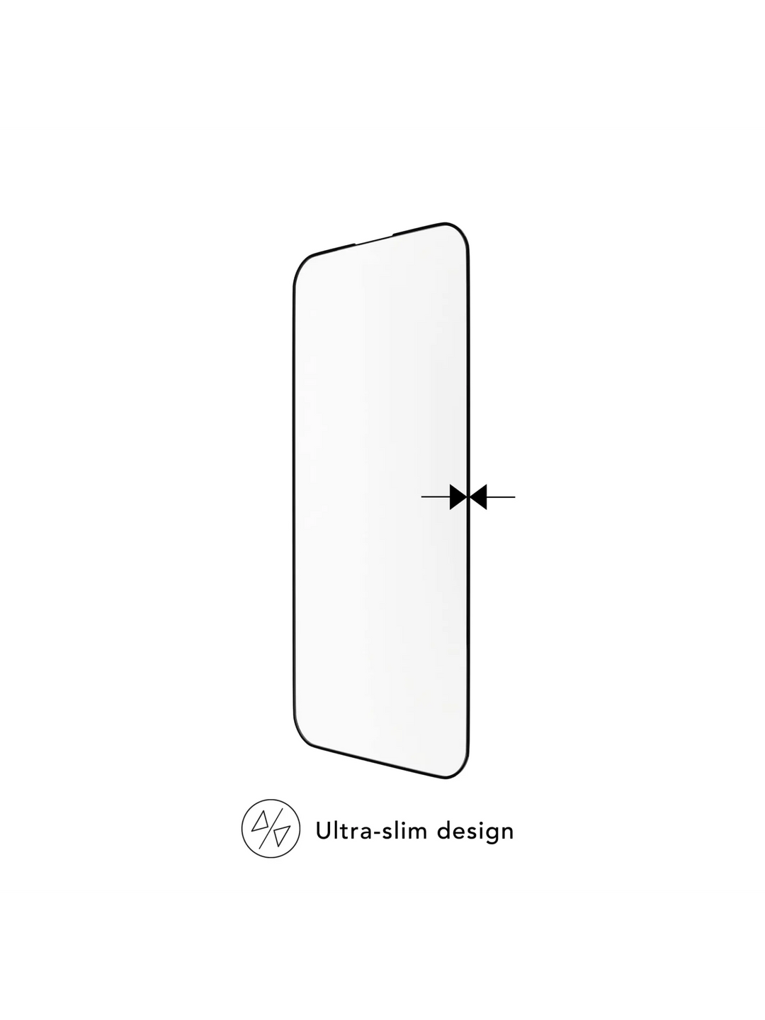 eco-shield - iPhone 15 - Black edge Screen Protection