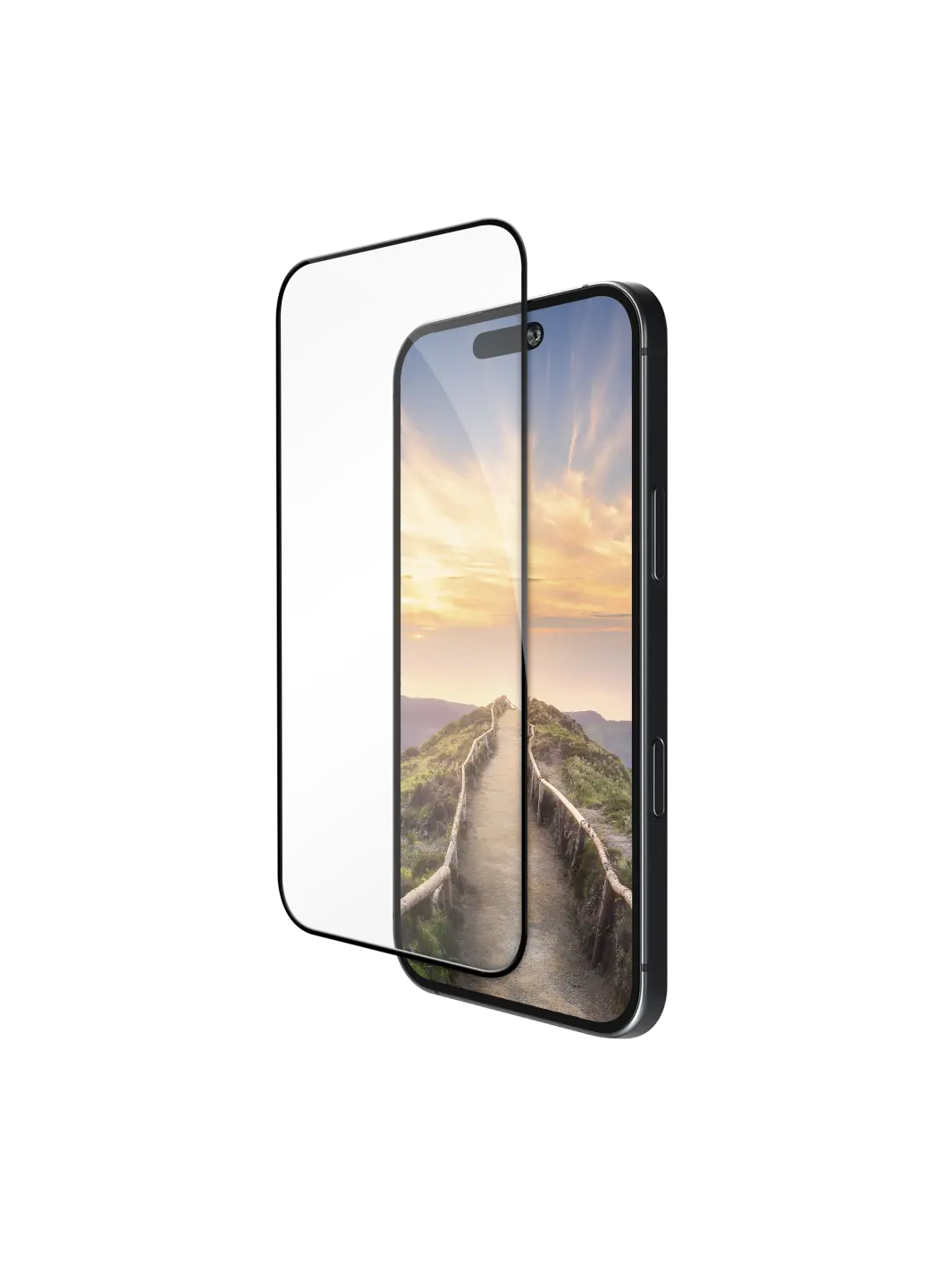 eco-shield - iPhone 17 Pro Max - Black Edge Screen Protection