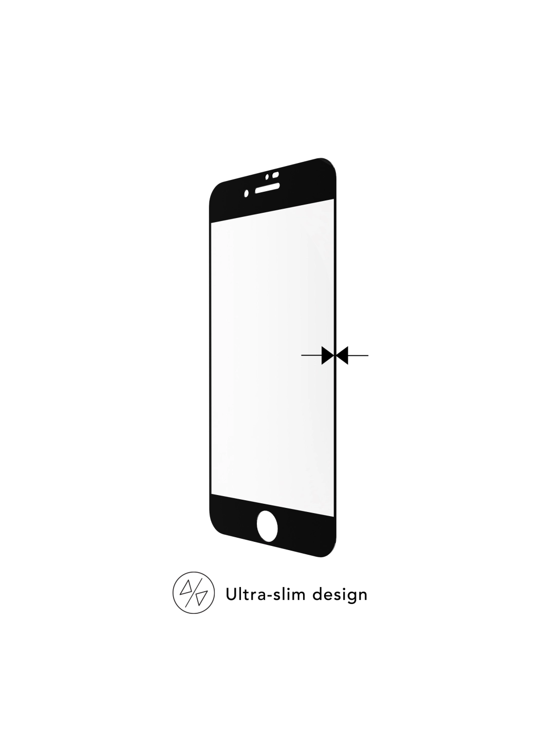 eco-shield - iPhone SE/8/7 - Black edge