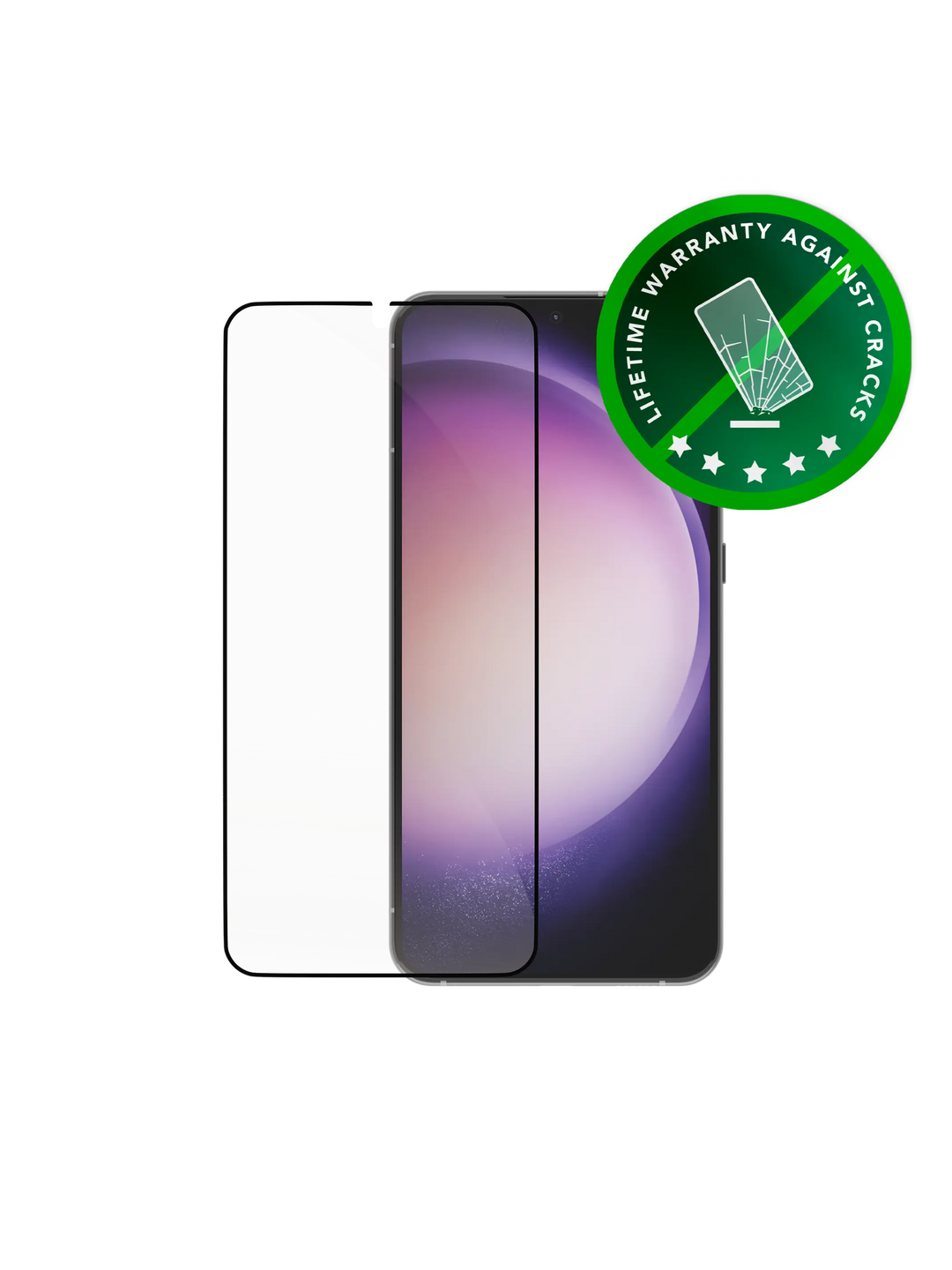 eco-shield - Galaxy S23 - Black edge Screen Protection