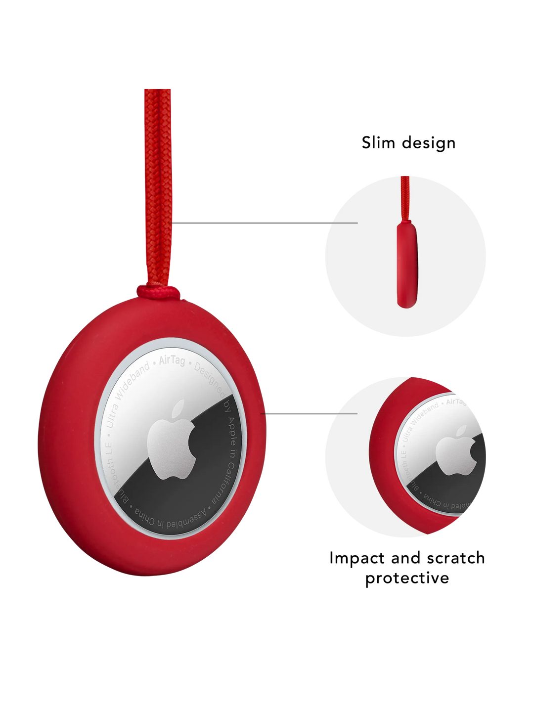 Greenland - AirTag Strap - Candy Apple Red AirTag accessories
