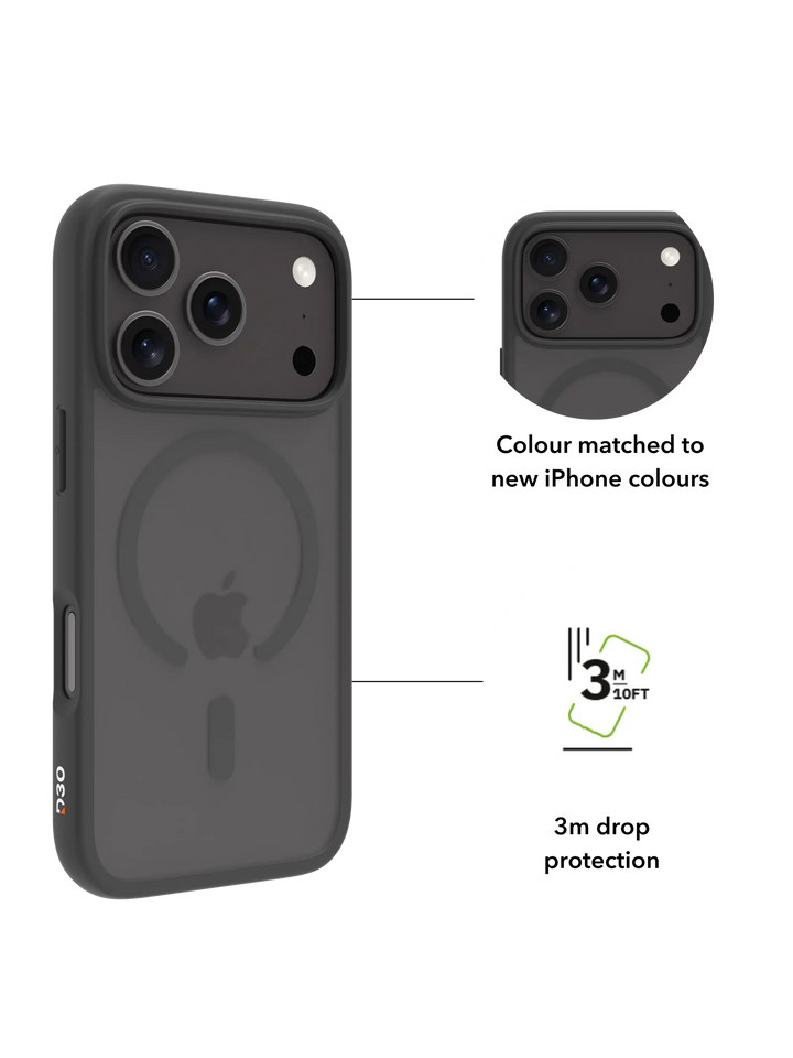 Grenen Ultra D3O MS - iPhone 18 Pro/17 Pro - Black