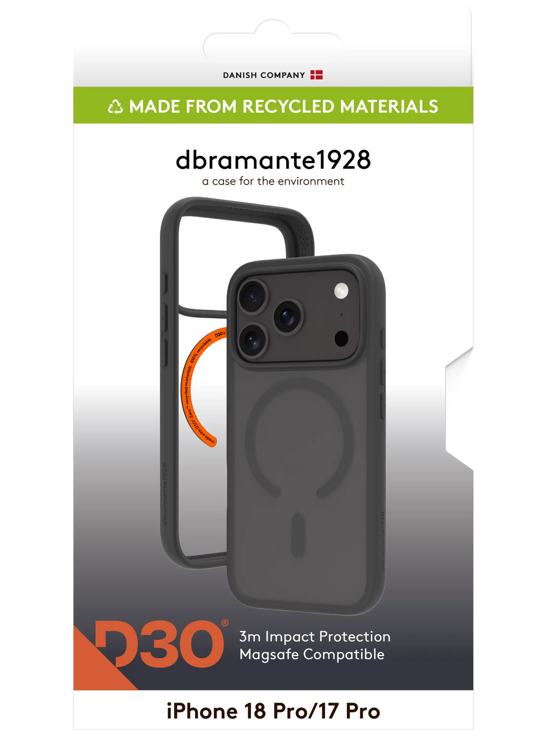 Grenen Ultra D3O MS - iPhone 18 Pro/17 Pro - Black